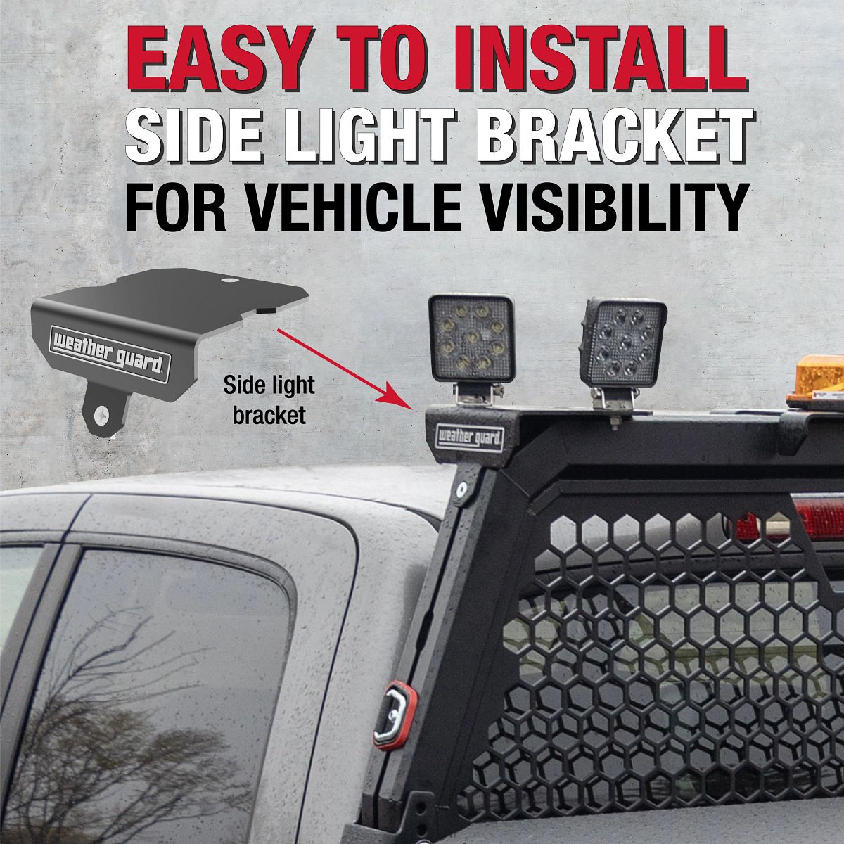 Weather Guard Open Frame Headache Rack – Matte Black | Universal | 11902-52-01
