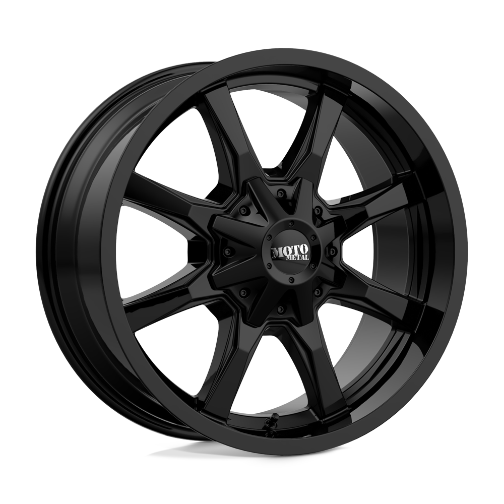 Moto Metal MO970 Wheel – 20x9 | 6x135 / 6x139.7 Bolt Pattern | +18 Offset | Full Gloss Black
