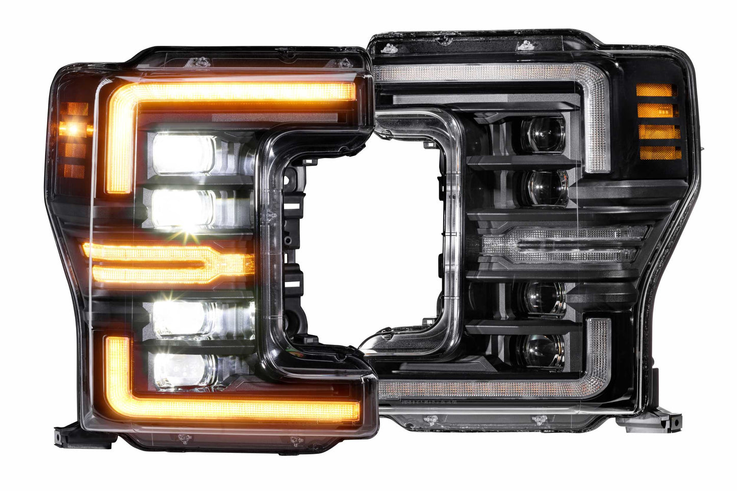 Morimoto XB LED Headlights – Ford Super Duty (2017–2019) | Amber DRL | Set