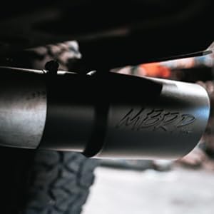 Black Exhaust Tip – 4" Inlet, 5" Outlet, 12" Length | Dual Wall Angled Cut