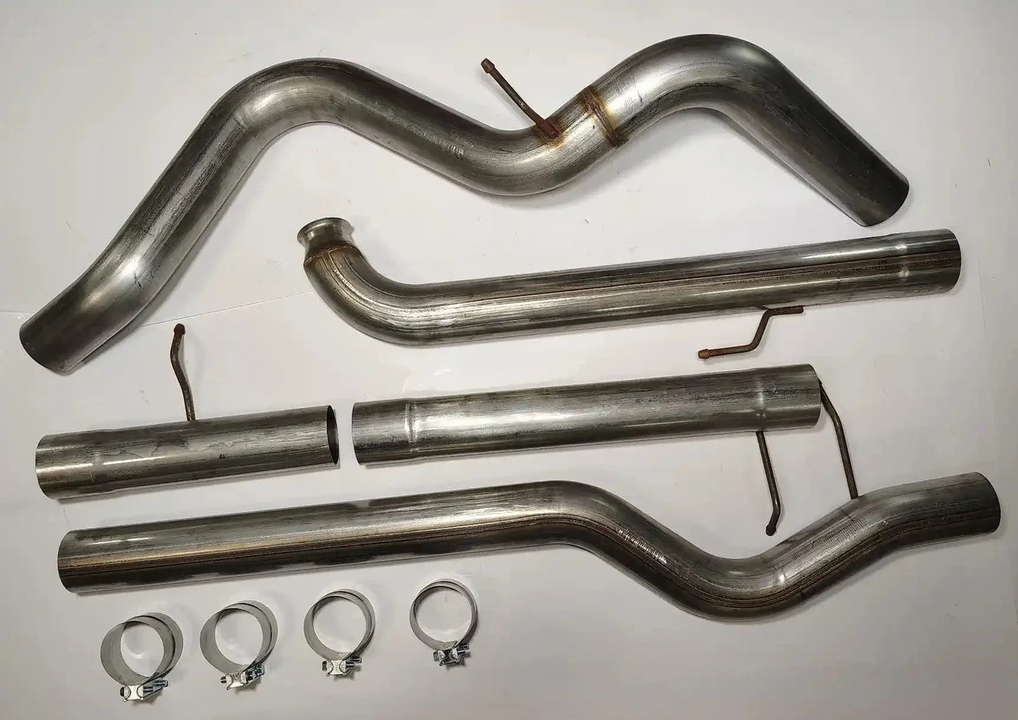 GDP Downpipe Back Exhaust - Single (2001-2007 GM 2500/3500 6.6L Duramax LB7/LLY/LBZ) Exhaust GDP Tuning 4" No Muffler
