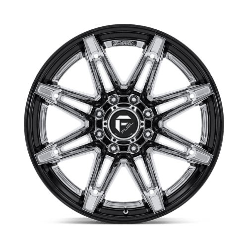 Fuel Brawl 20x10 Wheel - Chrome with Gloss Black Accents | 8x170 Bolt Pattern | -18 Offset