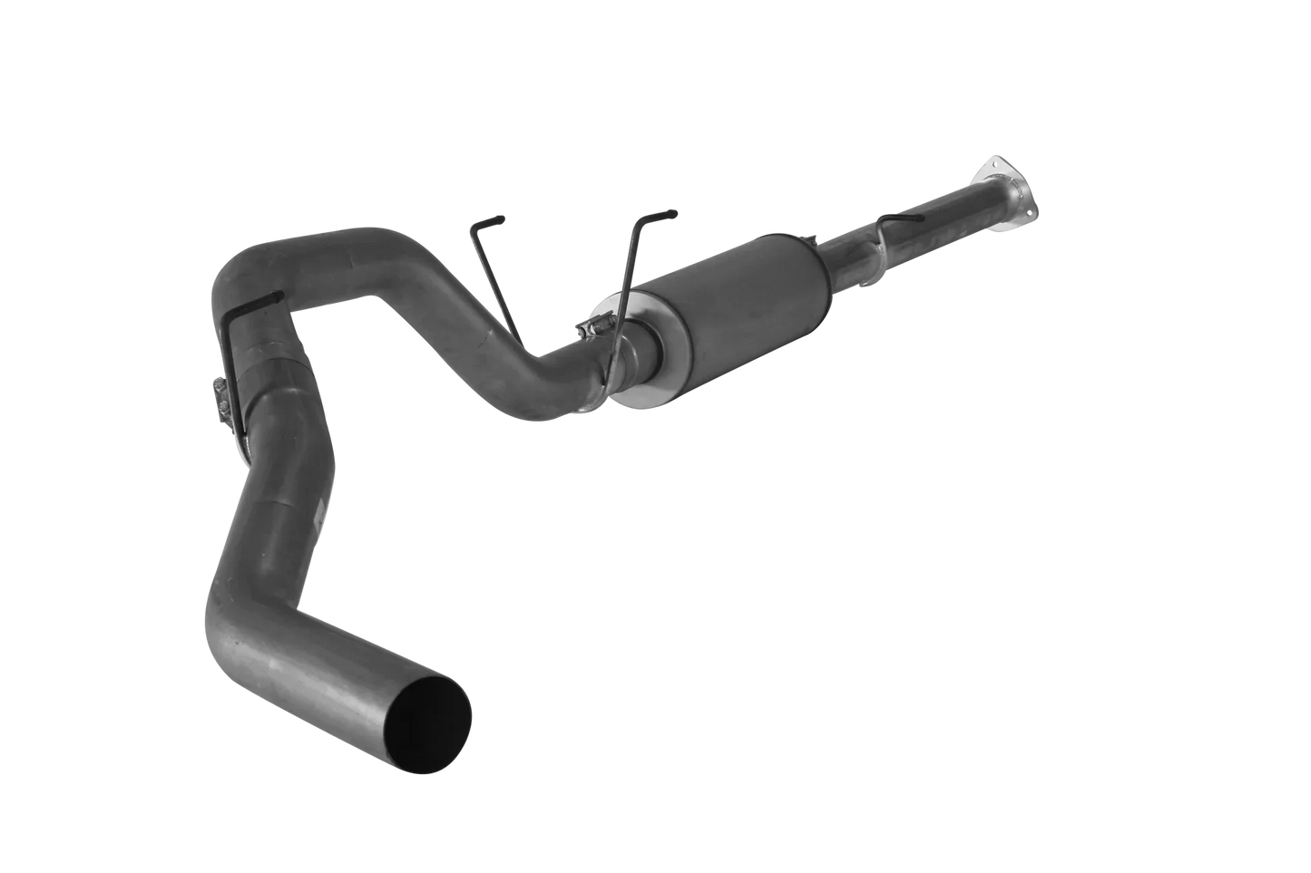 Downpipe Back Exhaust - Single (2013-2018 Dodge 2500/3500 6.7L Cummins) Exhaust GDP Tuning 4" With Muffler