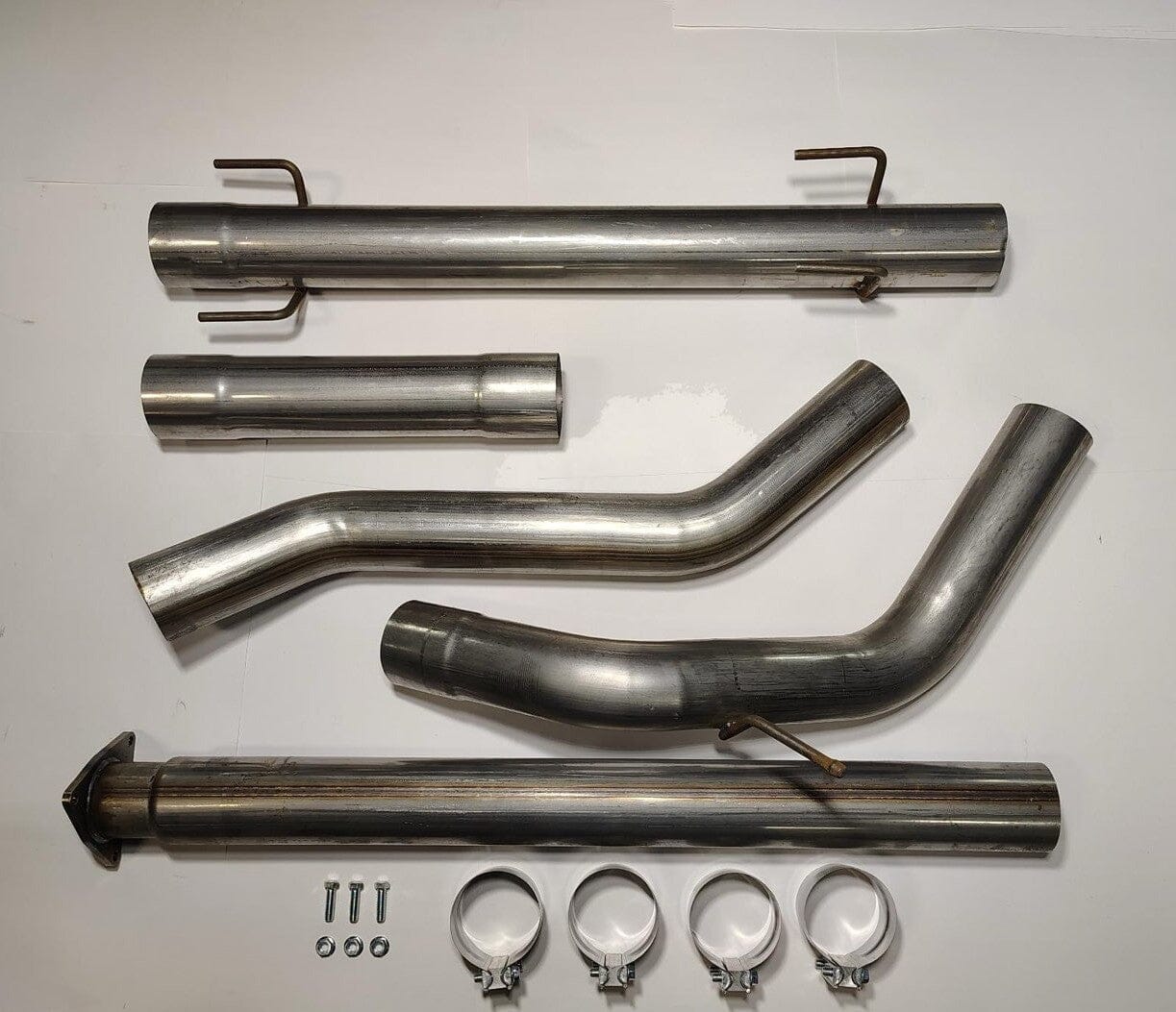 GDP Downpipe Back Exhaust - Single (2016-2019 Nissan Titan Cummins 5.0L) Exhaust GDP Tuning 4" No Muffler