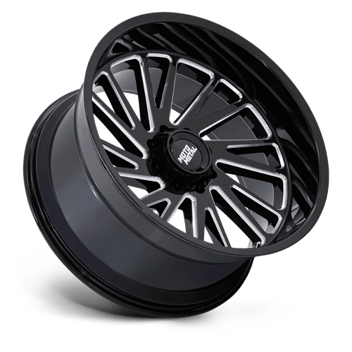 Moto Metal Combat Wheel – 22x12 | 8x6.5 Bolt Pattern | -44 Offset | Gloss Black Milled