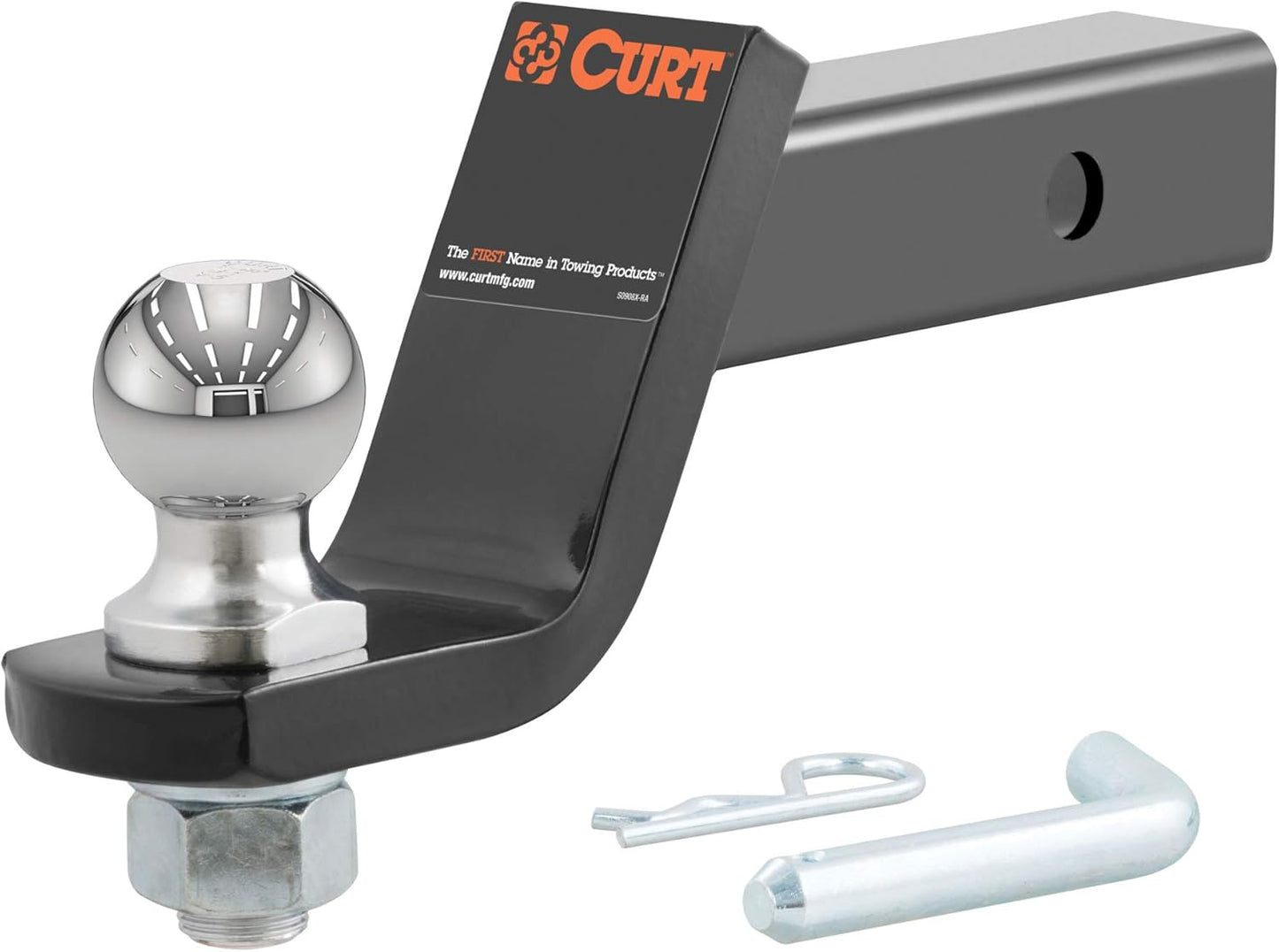 CURT Class 3/4 2-Inch Fixed Ball Mount, 4-Inch Drop with 2-Inch Ball (CUR-45056)
