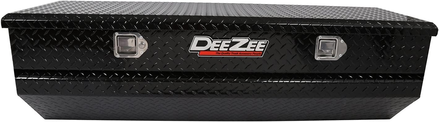 Dee Zee Red Label 56" Slanted Chest Tool Box – Black Aluminum SKU: DEE-8556B