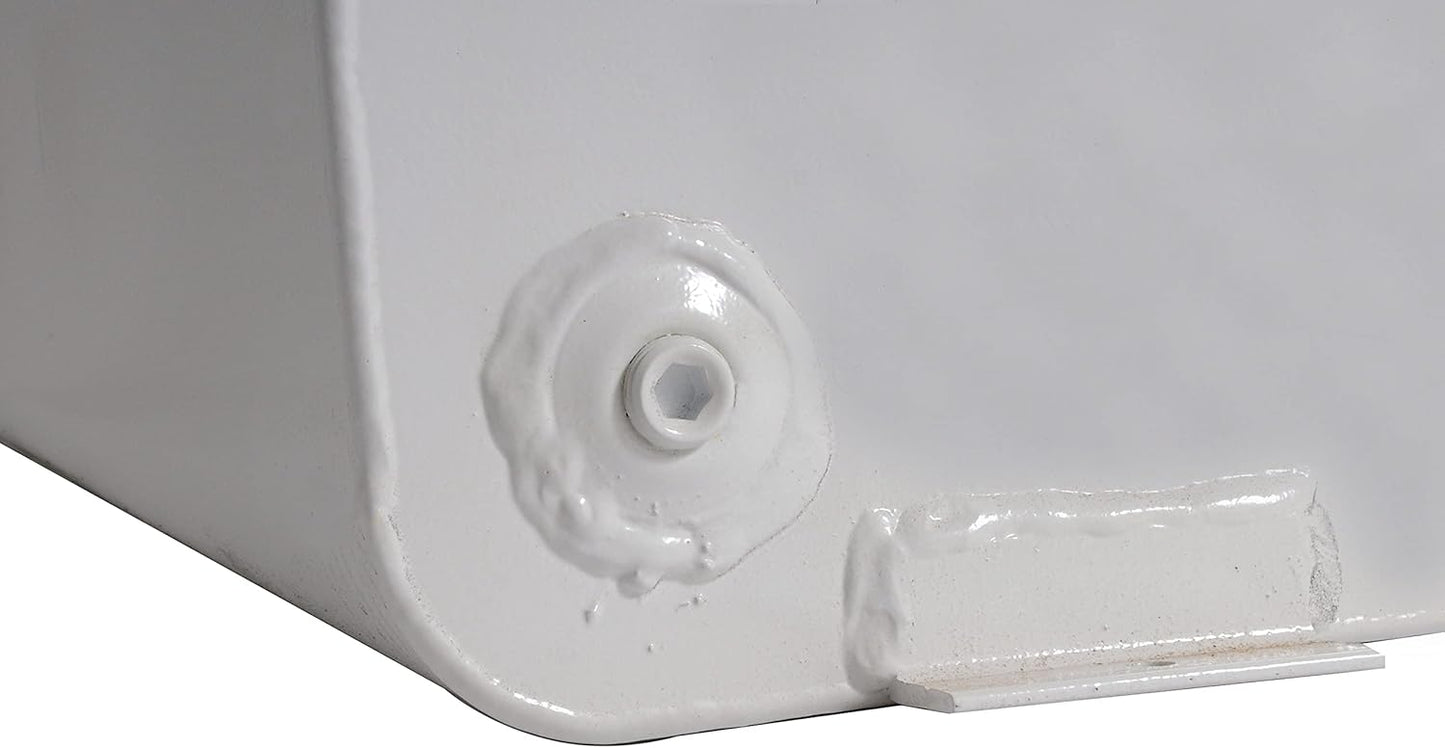 Dee Zee 110-Gallon Liquid Transfer Tank – White Steel SKU: DEE-91753S Dimensions: 60" L x 27" W x 33" H