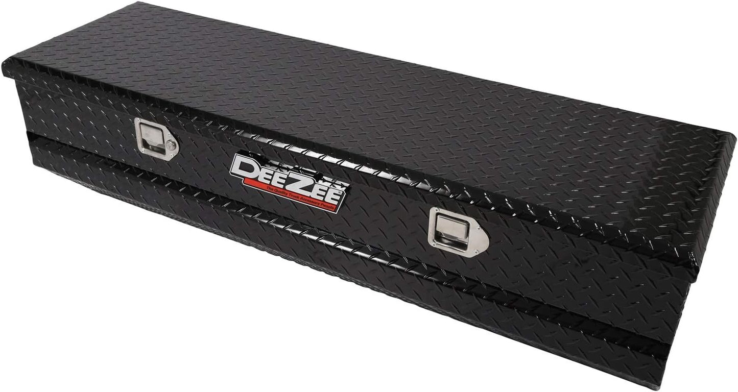 Dee Zee Red Label 56" Slanted Chest Tool Box – Black Aluminum SKU: DEE-8556B