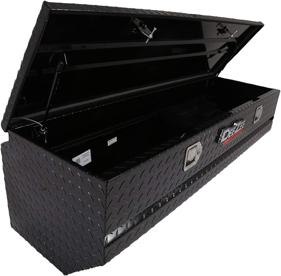 Dee Zee Red Label 56" Slanted Chest Tool Box – Black Aluminum SKU: DEE-8556B