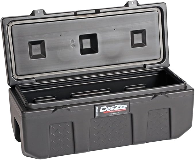 Dee Zee Small Poly Chest – Black Plastic Toolbox (35" L x 14" W x 13" H) Part #: DEE-6535P