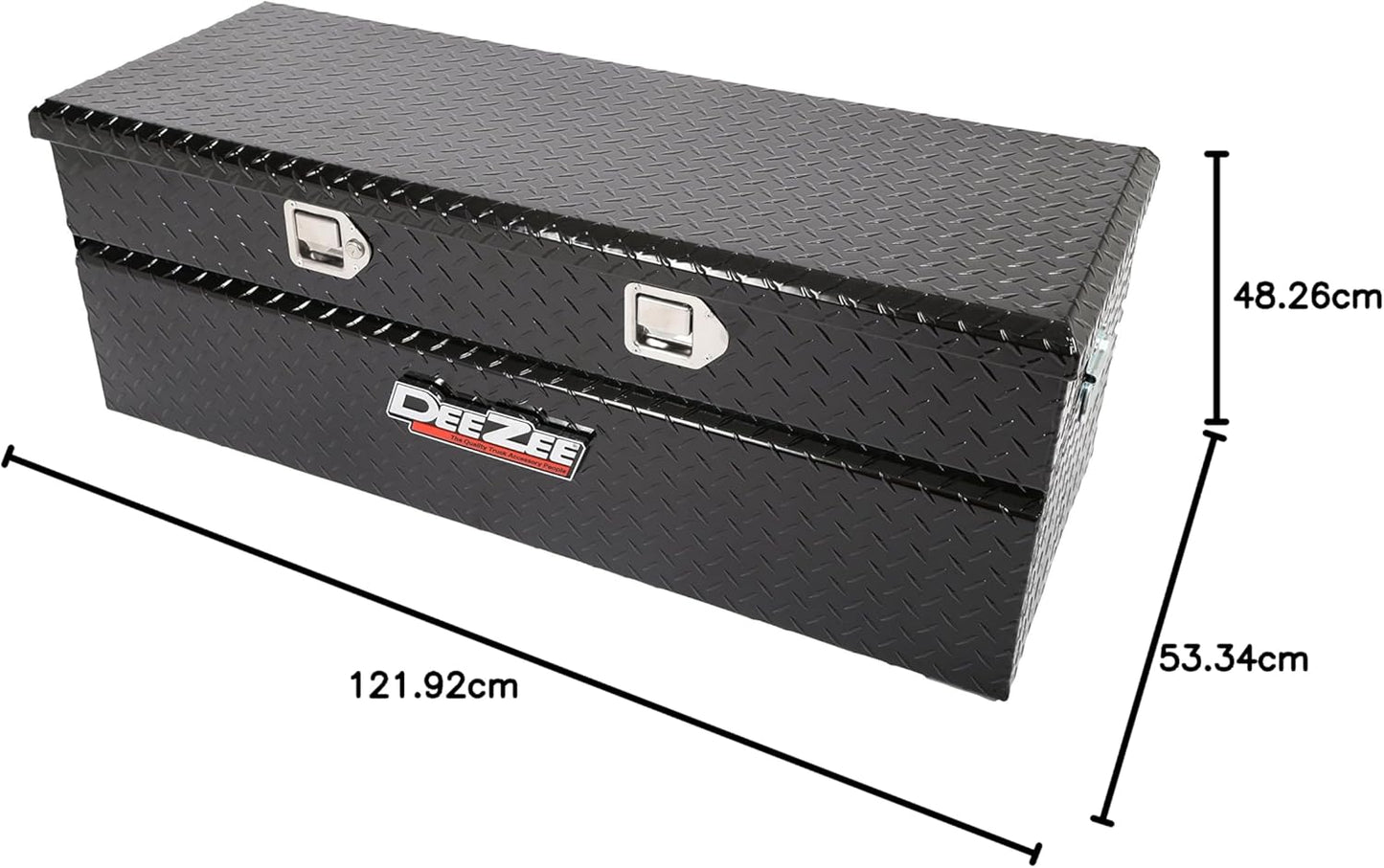 Dee Zee Red Label 46" Chest Tool Box – Black Aluminum SKU: DEE-8546B