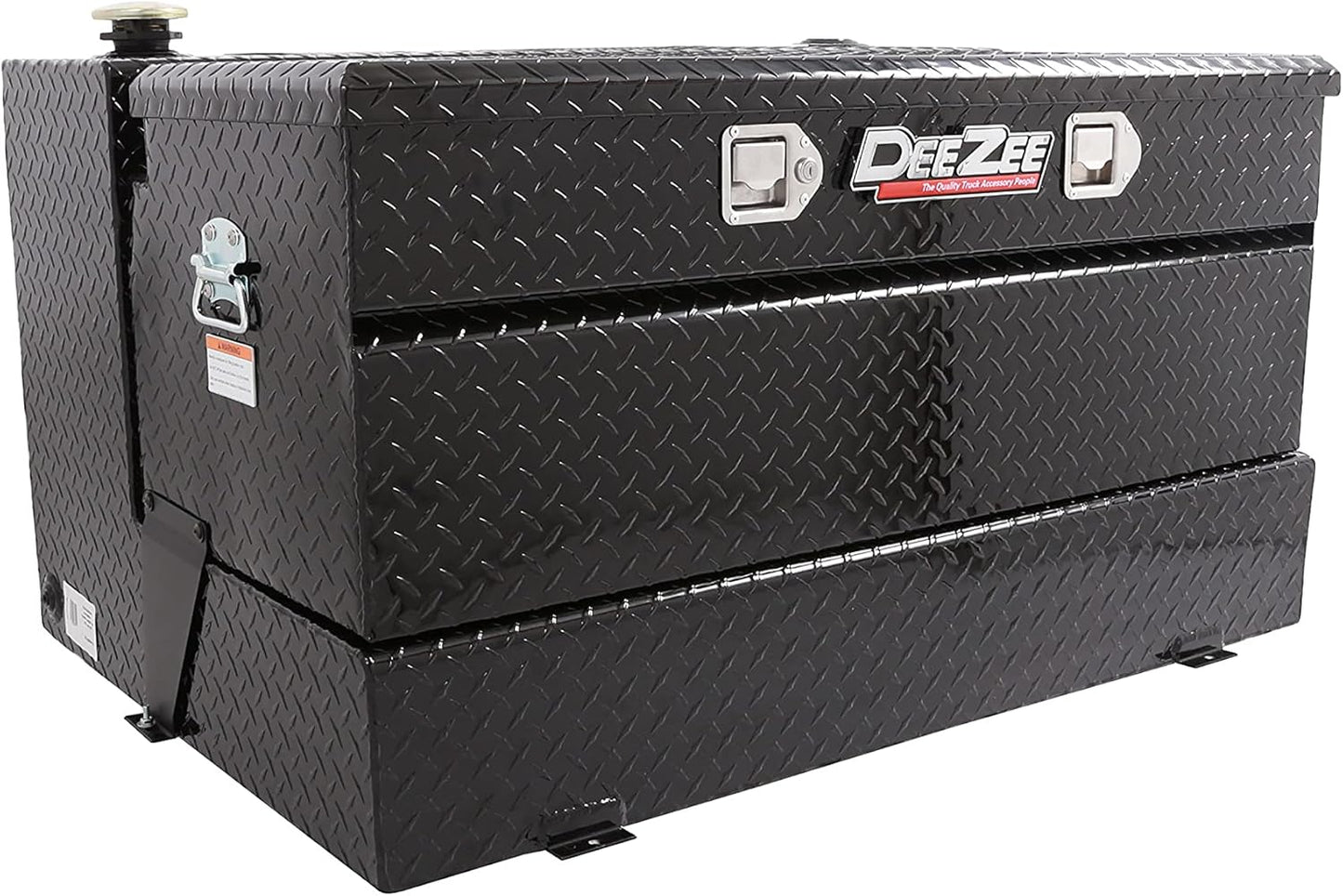 Dee Zee 92-Gallon Combo Transfer Tank with Utility Chest – Black Aluminum SKU: DEE-92647B