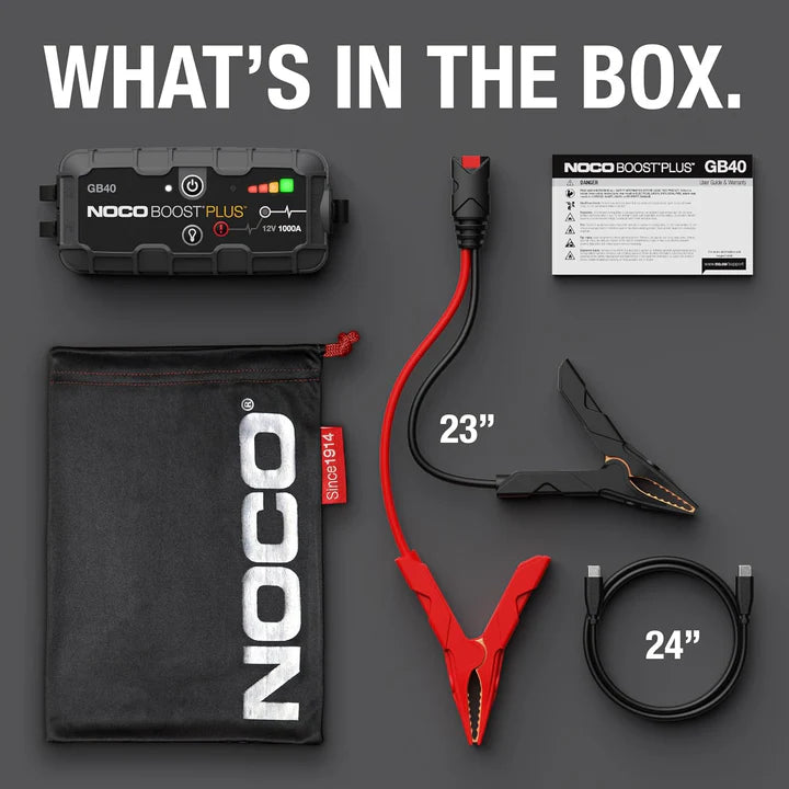 NOCO Boost GB40 1000-Amp Portable Lithium Jump Starter