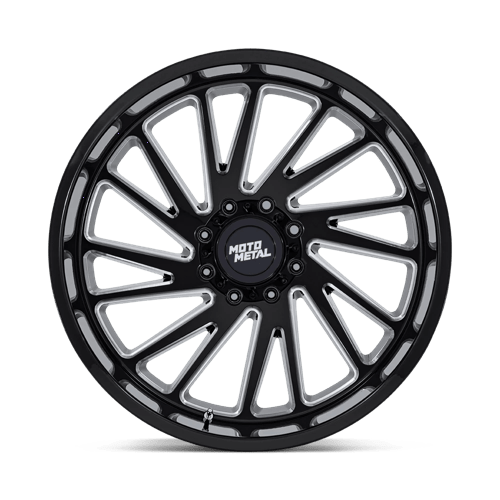 Moto Metal Combat Wheel – 22x12 | 8x6.5 Bolt Pattern | -44 Offset | Gloss Black Milled