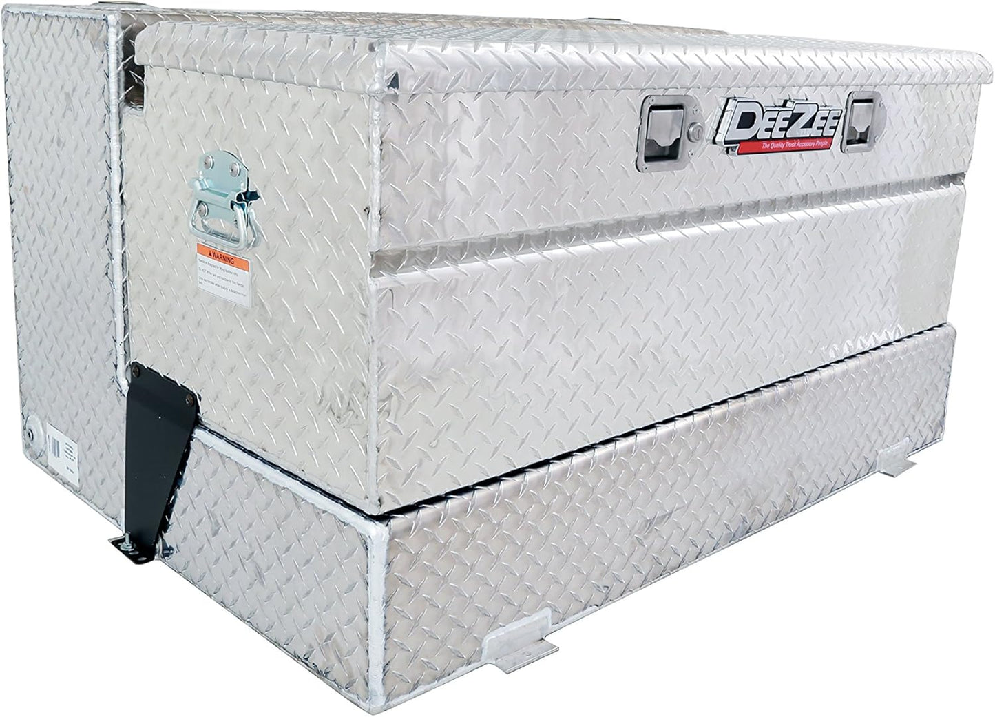 Dee Zee 92-Gallon Combo Transfer Tank with Utility Chest – Aluminum DEE-92647