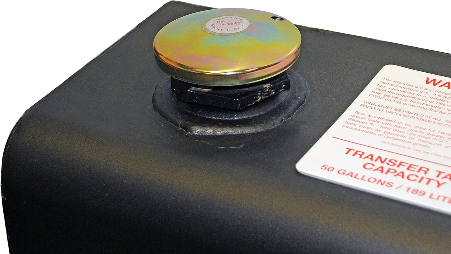 Dee Zee 110-Gallon Liquid Transfer Tank – Black Steel SKU: DEE-8556B Dimensions: 60" L x 27" W x 33" H