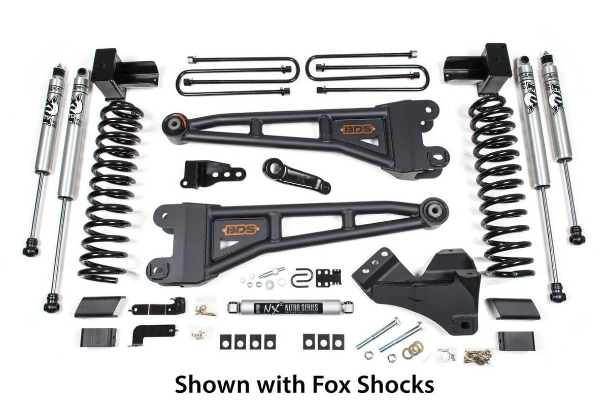 BDS 4″ Coil-Over Radius Arm Lift Kit – 2017–2019 Ford Super Duty 6.7L Diesel BDS-1520F