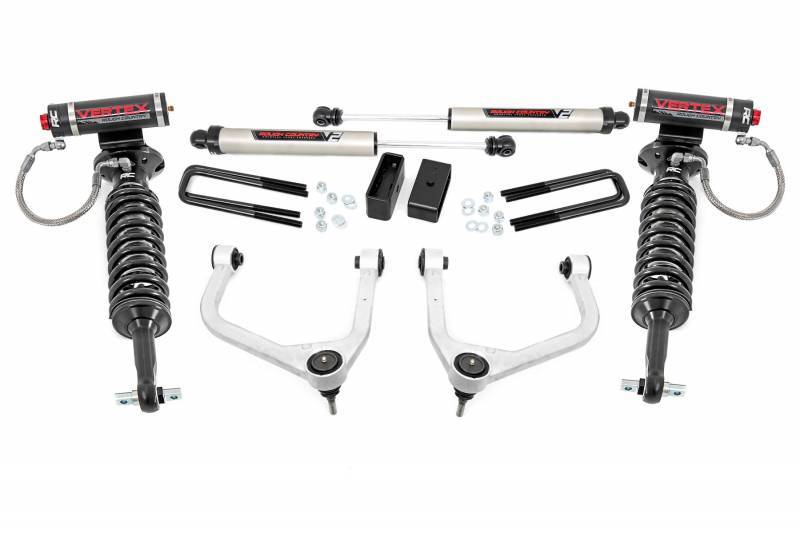 Rough Country 3.5-Inch Lift Kit w/ Vertex Coilovers & V2 Shocks | Chevy Silverado 1500 (2019–2024)