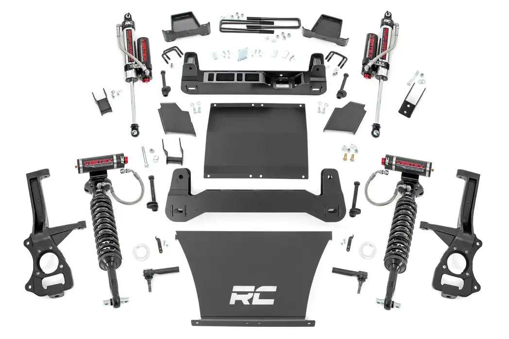 Rough Country 4-Inch Lift Kit w/ Vertex Coilovers & Shocks | Silverado & Sierra 1500 AT4 / Trail Boss (2019–2025)