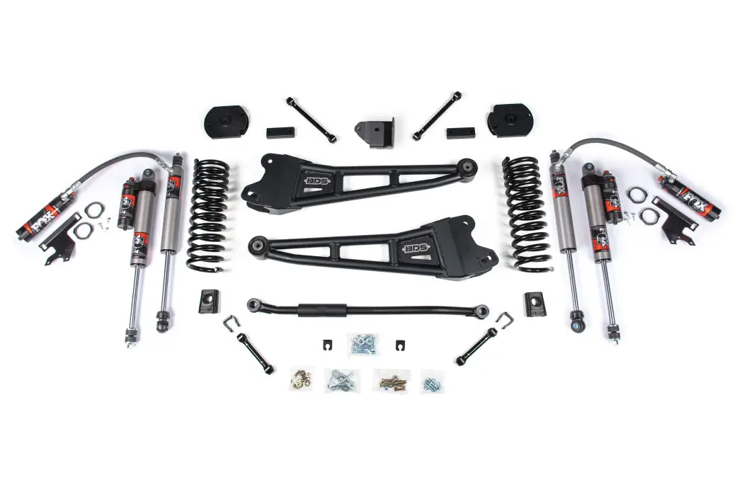 BDS Suspension 3 Inch Lift Kit With Radius Arm For Dodge Ram 3500 4WD (2013-2018) | Diesel | Fox 2.5 Performance Elite Shocks