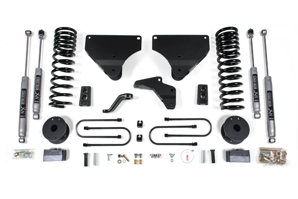 BDS Suspension 4 Inch Lift Kit For Dodge Ram 3500 4WD With Rear Air-Ride (2013-2018) - NX2 Nitro Series