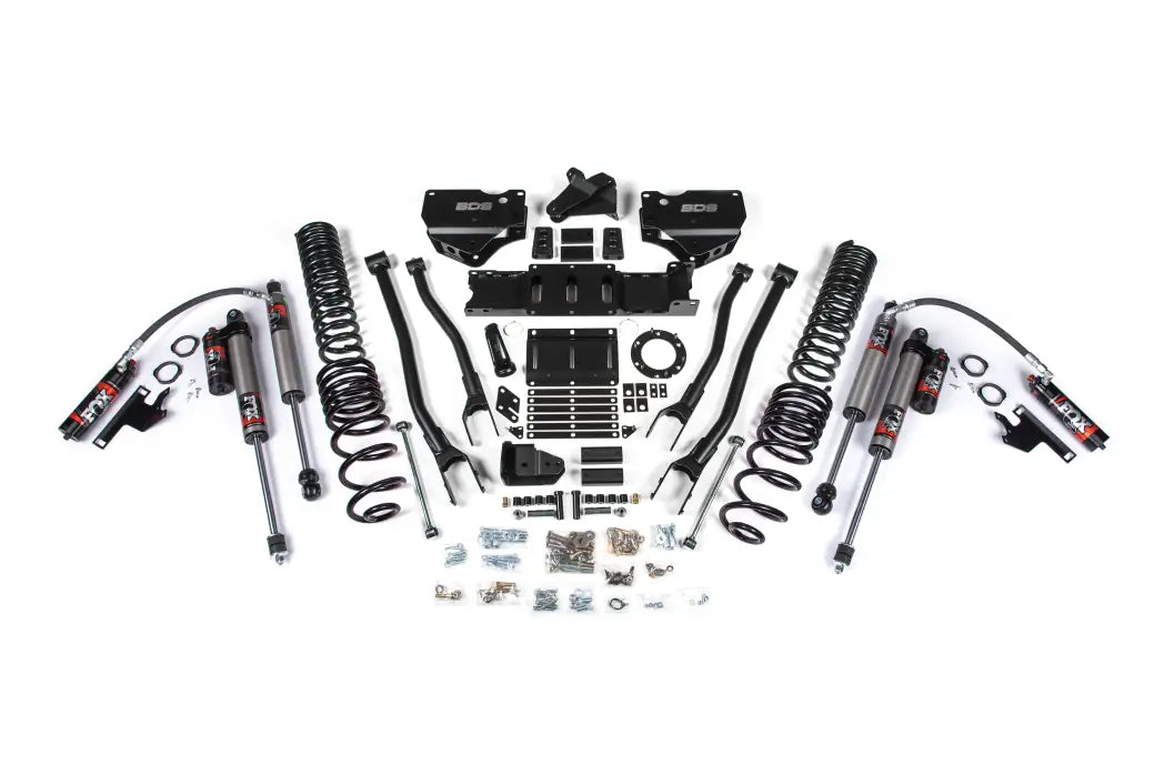BDS Suspension 4 Inch Lift Kit With 4-Link For Dodge Ram 2500 4WD (2019-2024) | Diesel | Fox 2.5 Performance Elite Shocks