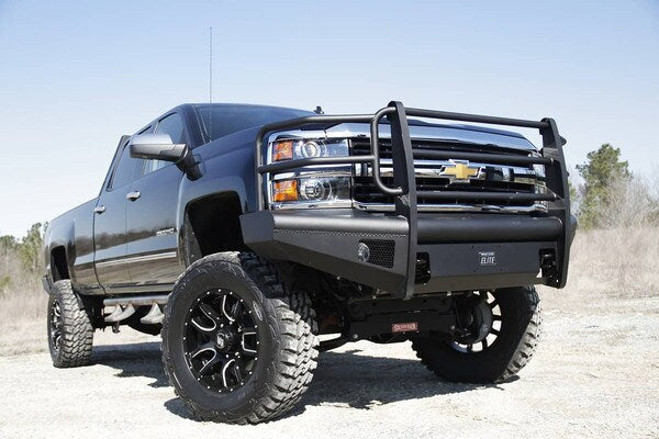 Fab Fours Elite Ranch Front Bumper w/ Full Guard – 2015–2019 Chevy Silverado 2500/3500 HD (Part #: FFR-Q3060-1)