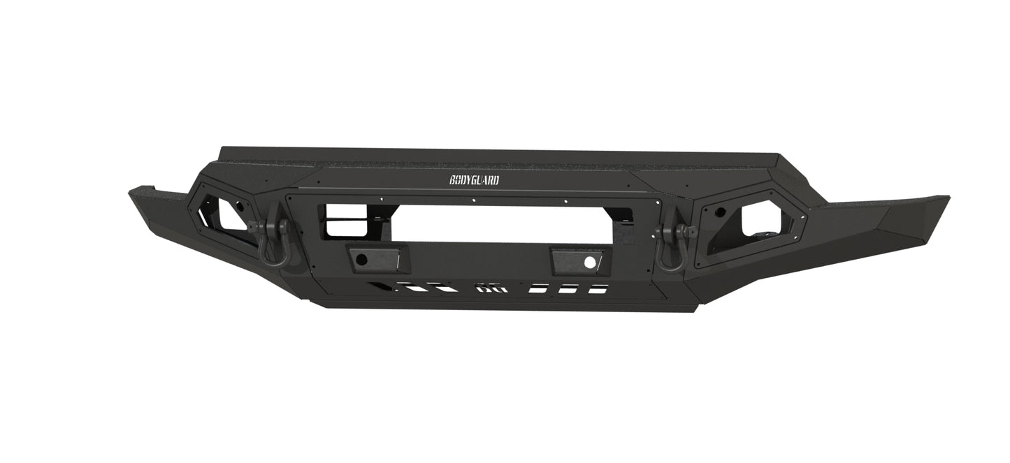 A2L Front Base (2019-2021 GMC 1500) Sensor cutouts, Single light bar cutout , Bare metal
