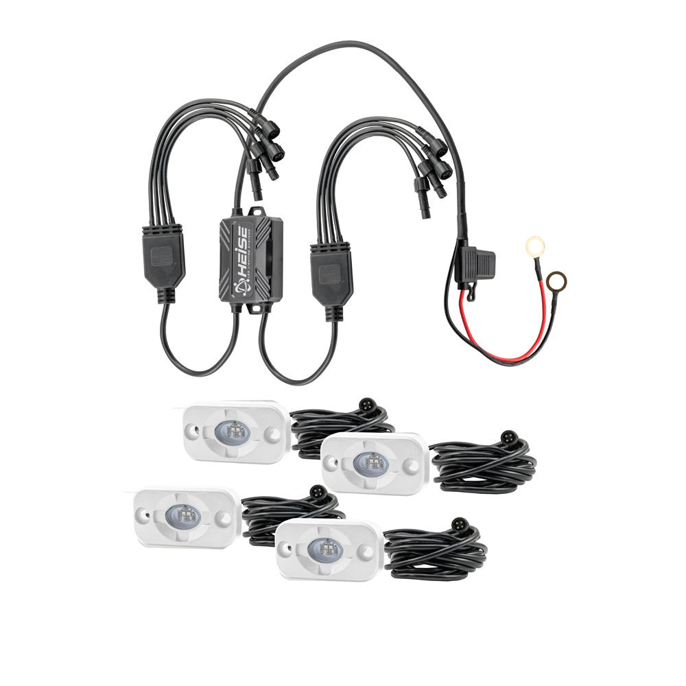 HEISE RGB Accent Light Kit 4 Pack (MET-HE-4MLRGBK)