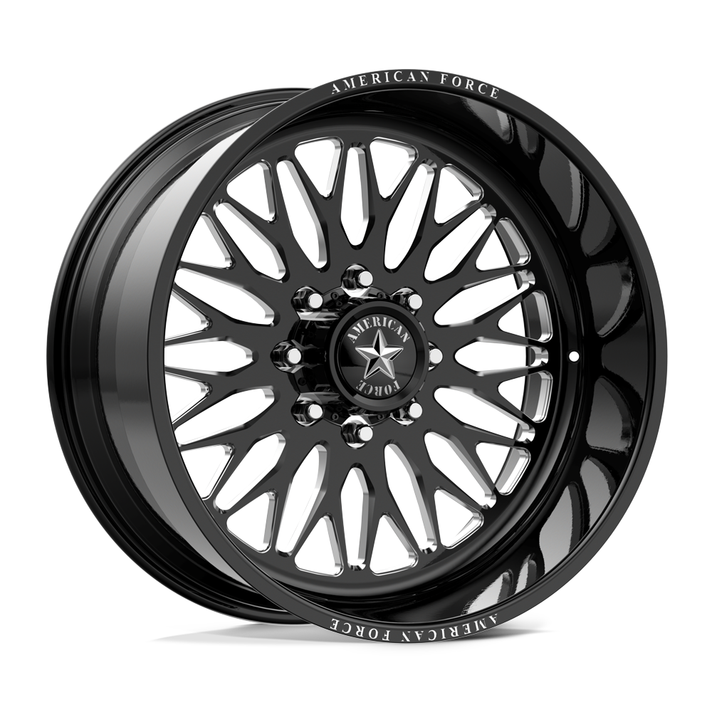 AFW Extort SS 22x11 +0 Offset | Gloss Black | 8x180 Bolt Pattern