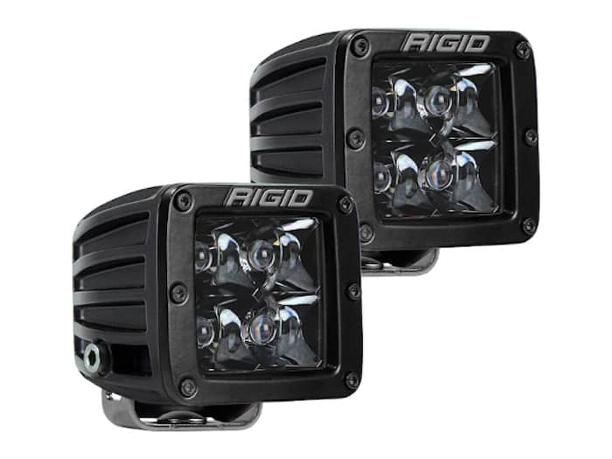 RIGID D-Series PRO Dually Spot LED Lights – Black Optic Edition (Pair) – RIG-202213BLK