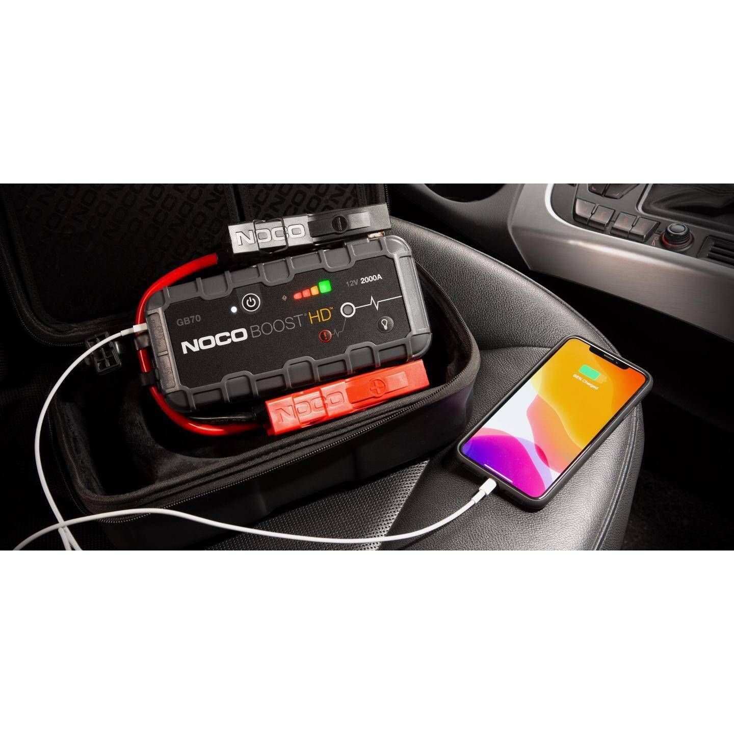 NOCO Boost HD GB70 2000-Amp Portable Lithium Jump Starter | For 12V Batteries