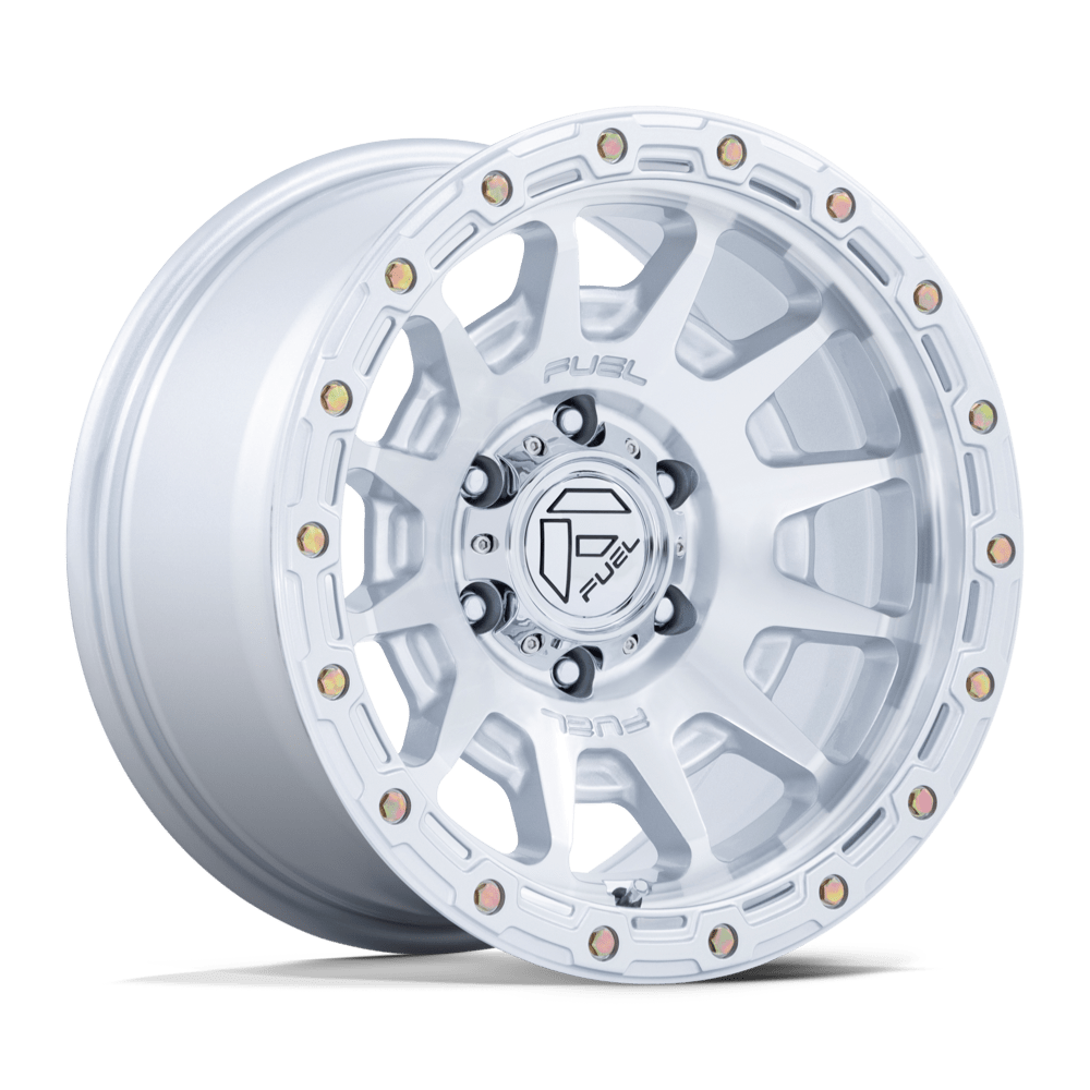 REVOLT 20X9 Fuel Wheel – High Gloss Silver Machined | 6x135 Bolt Pattern +1 Offset