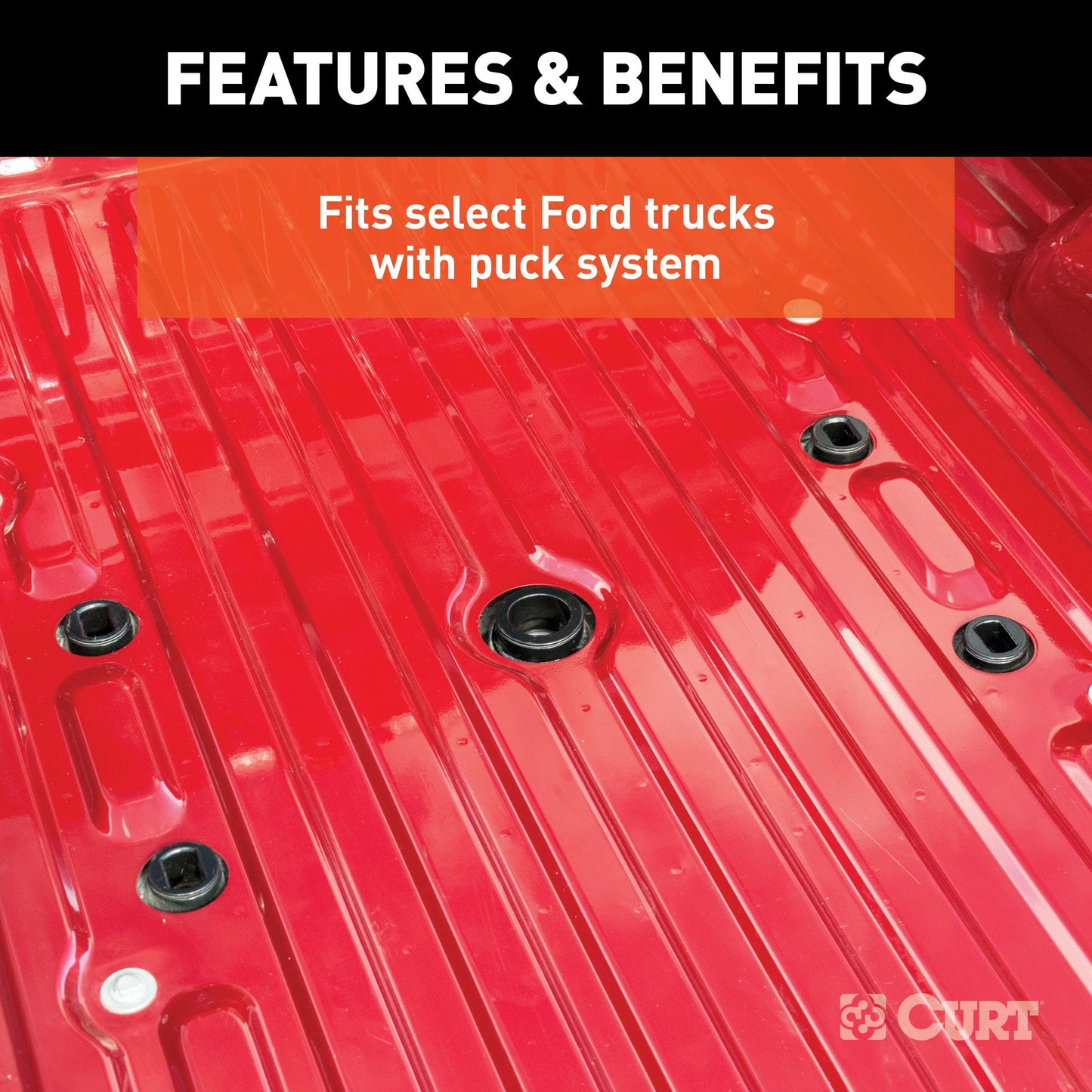 E16 5th Wheel Hitch for Ford Super Duty (CURT 16031) Fits 2011–2025 Ford F-250, F-350 & F-450 with OEM Puck System