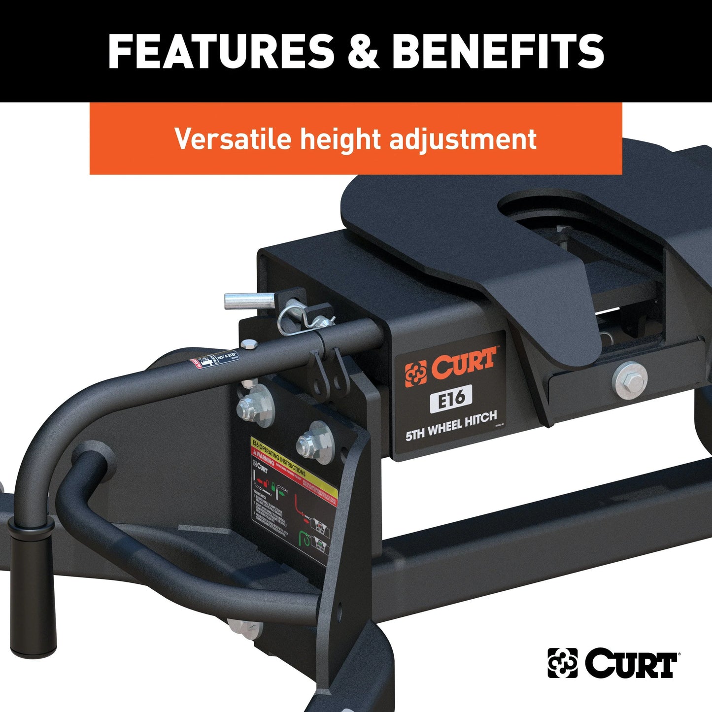 CURT E16 5th Wheel Hitch for Ram 2500/3500 (2013–2025) – SKU: CUR-16041