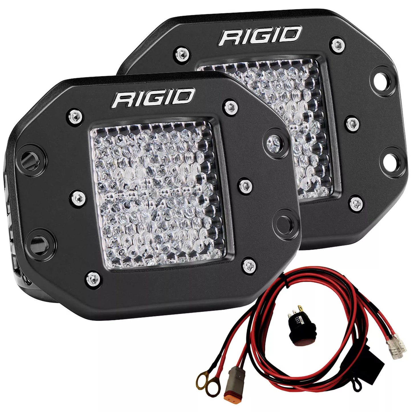 RIGID D-Series PRO Dually 60° LED Lights – Set of 2 – RIG-212513