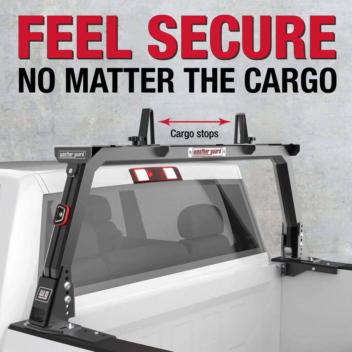 Weather Guard Open Frame Headache Rack – Matte Black | Universal | 11902-52-01