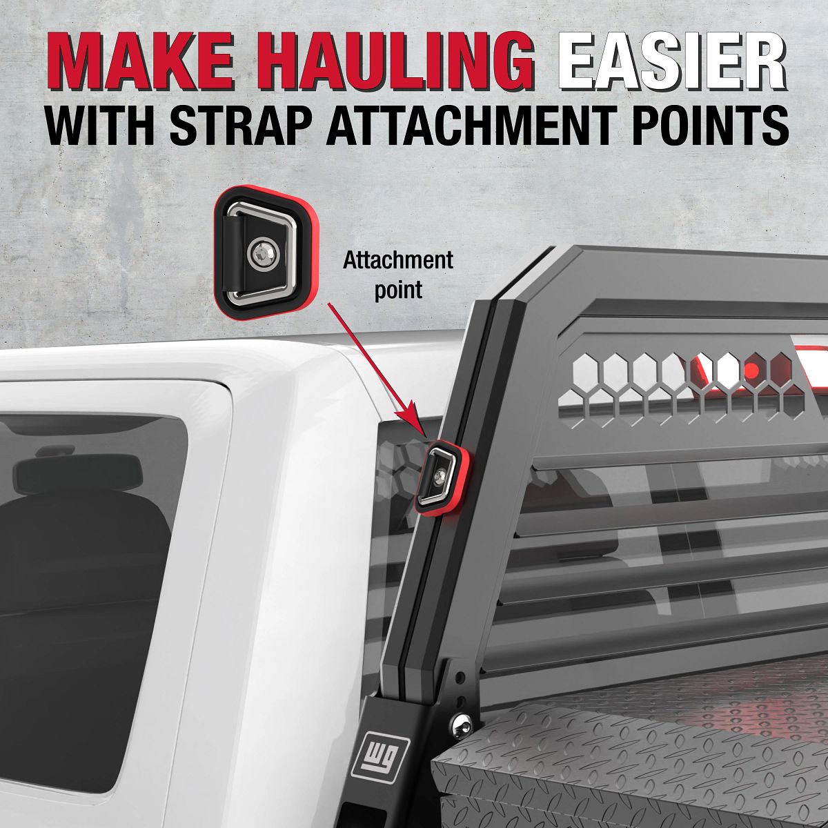 Weather Guard Open Frame Headache Rack – Matte Black | Universal | 11902-52-01