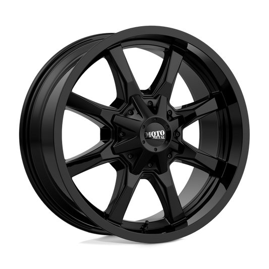Moto Metal MO970 Wheel – 20x9 | 6x135 / 6x139.7 Bolt Pattern | +18 Offset | Full Gloss Black