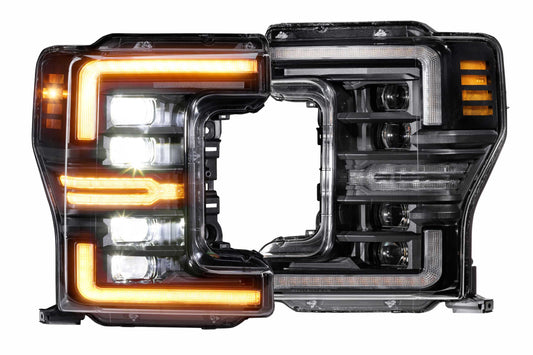 Morimoto XB LED Headlights – Ford Super Duty (2017–2019) | Amber DRL | Set