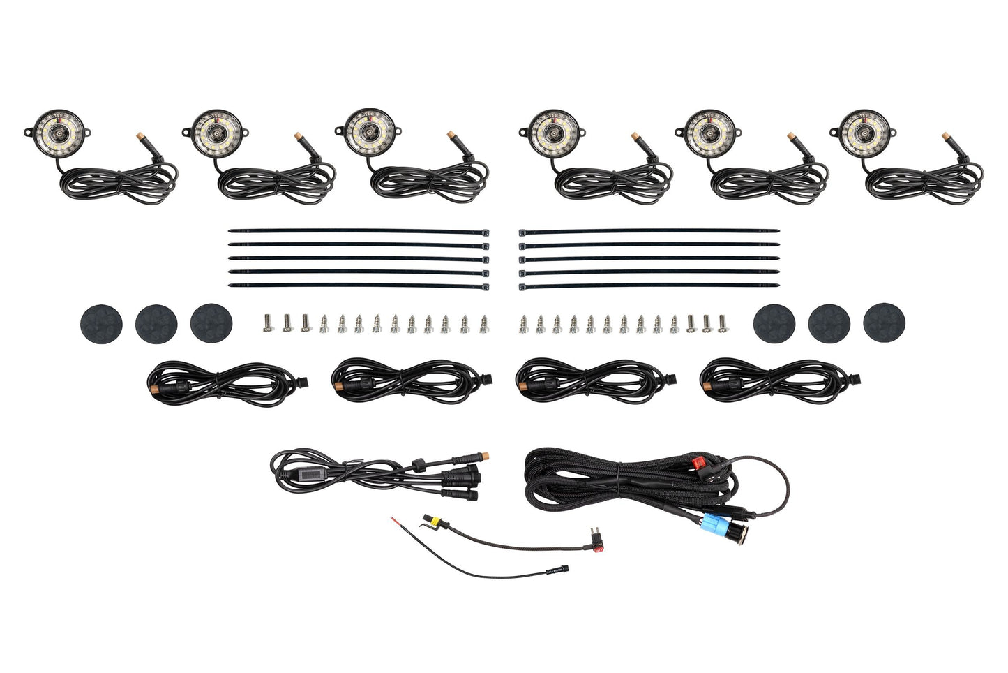 Morimoto XRL10 Rock Light Kit – White LED – 6 Pack
