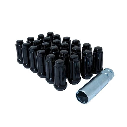 6-Lug 14x1.50 Spline Lug Nut Kit – Black Finish | GM 1500 | F-150