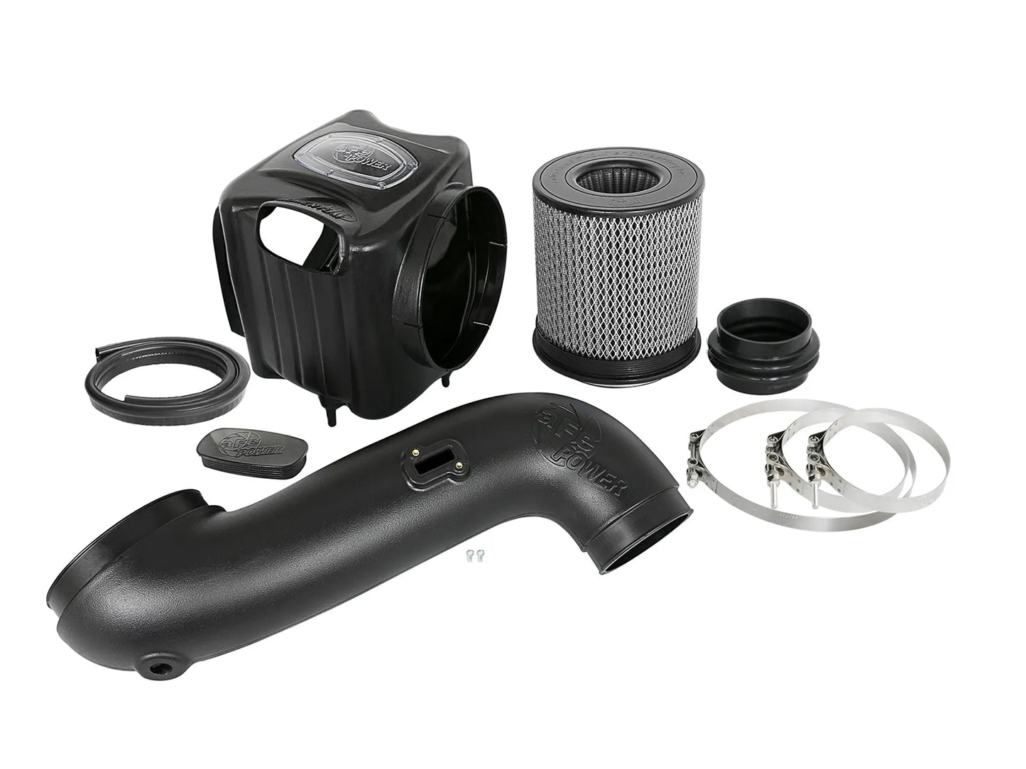 aFe Power Momentum HD Cold Air Intake System for 2007.5–2010 Silverado/Sierra HD 6.6L LMM Duramax – AFE-50-74004