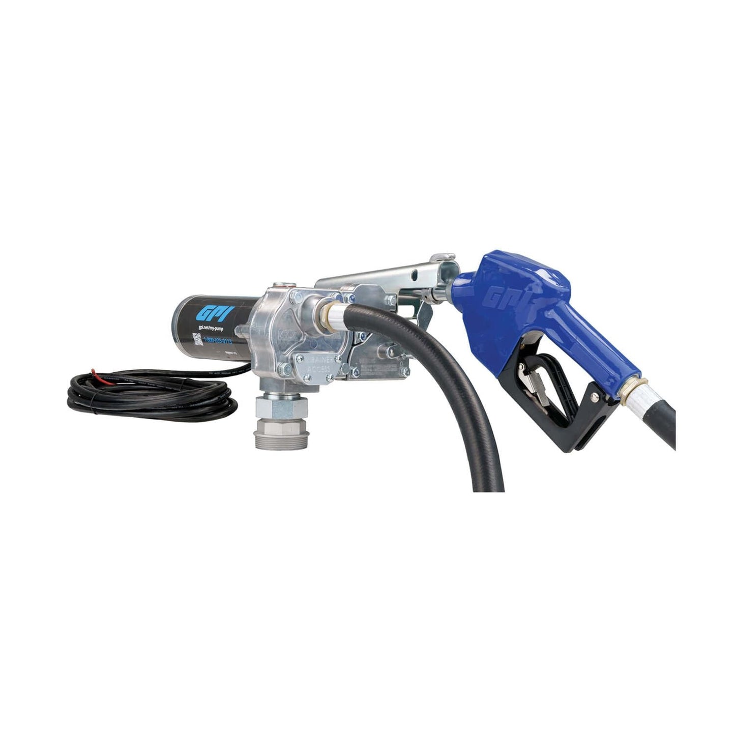 GPI M-150S-AU Fuel Transfer Pump – 12V - 15 GPM with Auto Nozzle GPI-110000-100