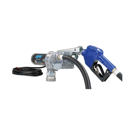 GPI M-150S-AU Fuel Transfer Pump – 12V - 15 GPM with Auto Nozzle GPI-110000-100