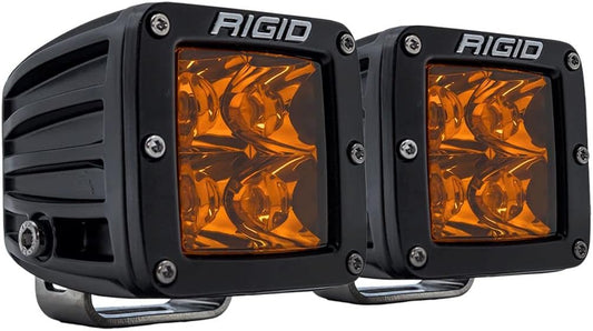 RIGID D-Series PRO Amber Spot LED Pods – Pair – RIG-20252