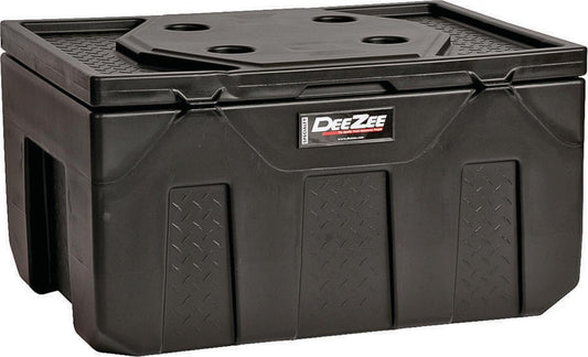 Dee Zee Large Poly Chest – Black Plastic Truck Toolbox (40" L x 27" W x 17" H) Part #: DEE-6537P