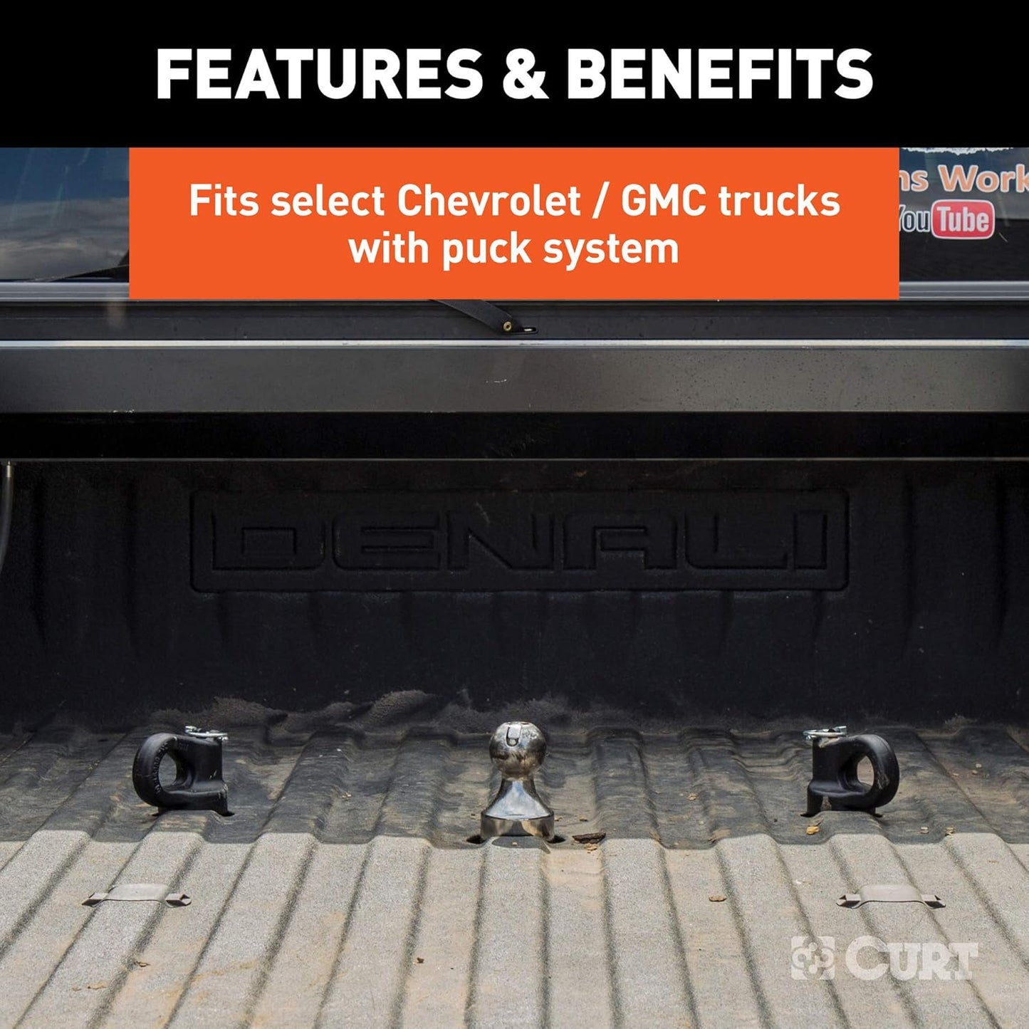CURT 60639 2-5/16" Gooseneck Hitch Kit – Fits Chevy, Ford, GMC, Nissan Titan XD