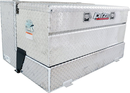 Dee Zee 92-Gallon Combo Transfer Tank with Utility Chest – Aluminum DEE-92647